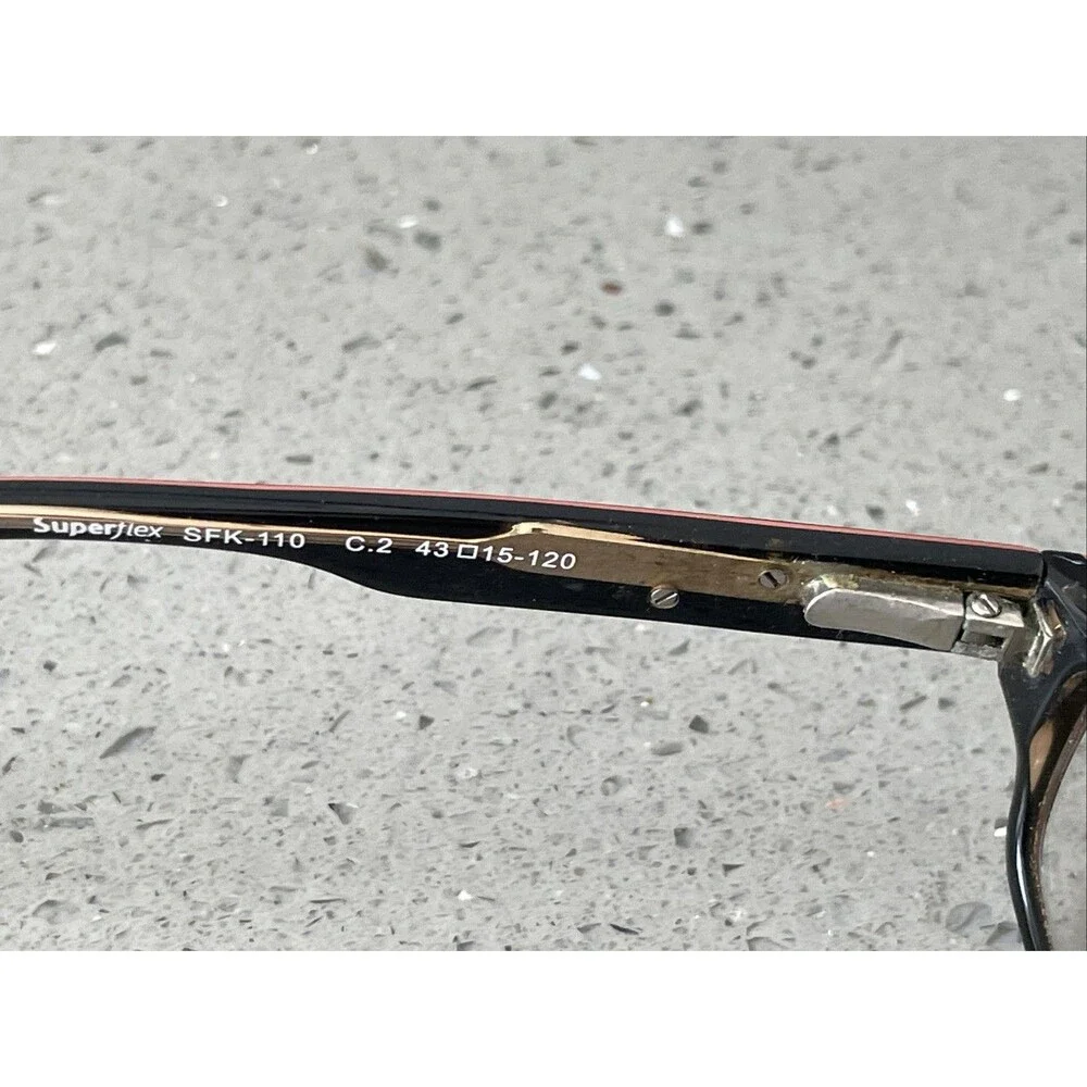 Superflex Kids SFK 110 C2 43-15-120 Red Burgundy Full Rim Eyeglasses Frames ONLY